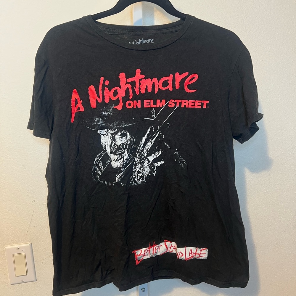 FREDDY KRUEGER Better Stay Up Late T-SHIRT Unisex M Nightmare On Elm Street